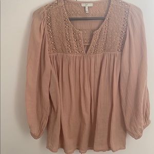 Joie blouse in blush color